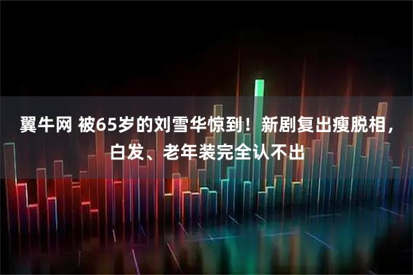 翼牛网 被65岁的刘雪华惊到！新剧复出瘦脱相，白发、老年装完全认不出